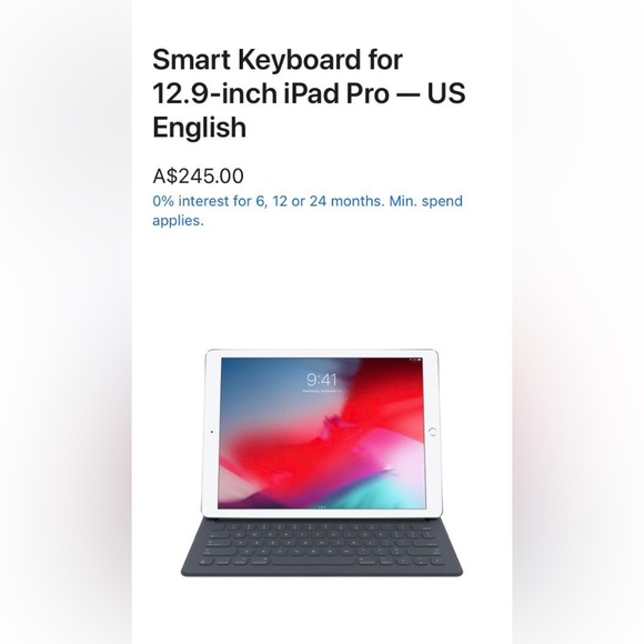 - Smart Keyboard for 12.9-inch iPad Pro